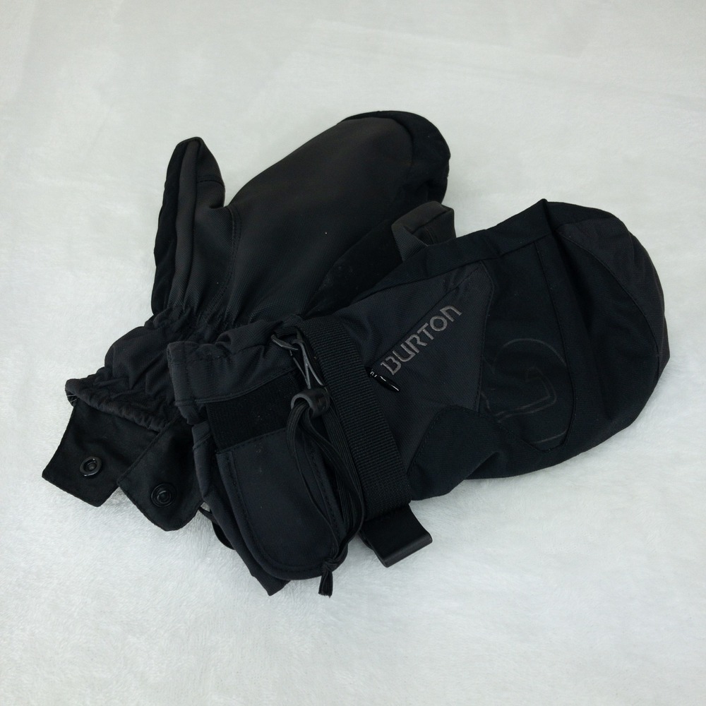 Burton Gore-Tex Mittens Mens Small Black Waterproof Snowboard Ski Mitts Gloves